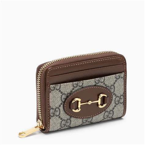 gucci brown card holder|Gucci card holder for women.